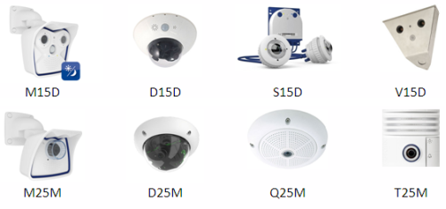 Модельный ряд камер Mobotix, для которых доступна новая версия прошивки