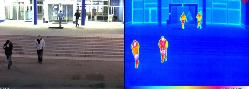 Сетевые камеры Mobotix умеют совмещать видео с обоих сенсоров на одном изображении thermal-1